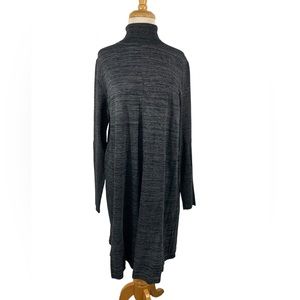 Sweater Dress NWOT Size XL Bk Grey Rayon Polyester Cowl Neck Apt. 9 Long…